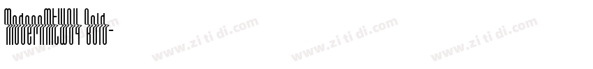 ModernMTW04 Bold字体转换